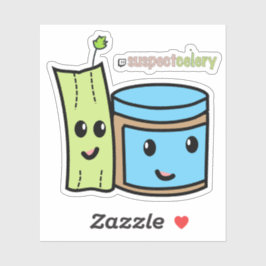 Pegatina Mantequilla de cacahuete BFF + SuspectCelery™