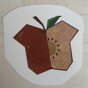 Pegatina Manzana Angular