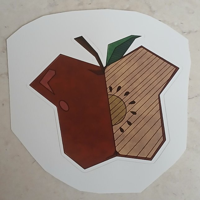 Pegatina Manzana Angular (Subido por el creador)