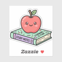Manzana Kawaii en Gif de Agradecimiento al Profeso