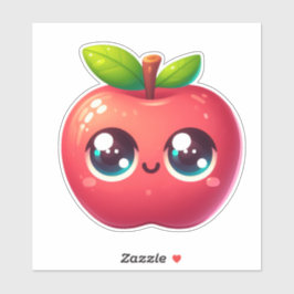 Pegatina manzana linda