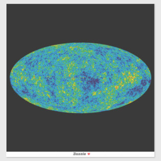 Pegatina Mapa de anisotropía de microondas del universo de