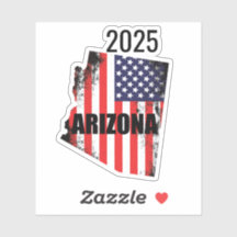 Mapa de Arizona Bandera Americana Libertad 2025
