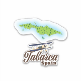 Pegatina Mapa de belleza de Tabarca España