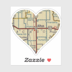 Pegatina Mapa de cosecha de Altus OK