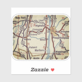 Pegatina Mapa de cosechas de pastoreo