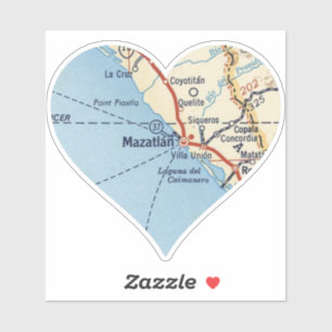 Pegatina Mapa de cosechas MX de Mazatlan