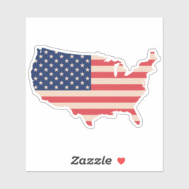 Pegatina mapa de EE.UU.