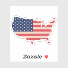 Pegatina mapa de EE.UU.