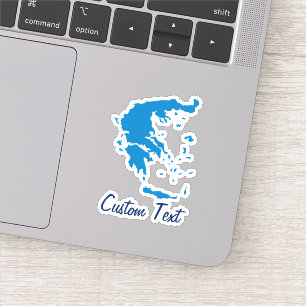 Pegatina Mapa de Grecia