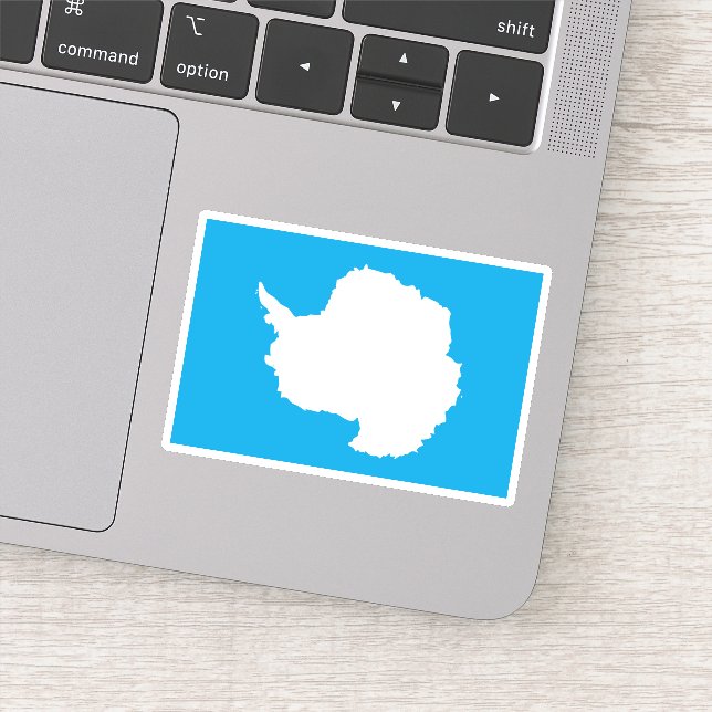 Pegatina Mapa de la Antártida (Detalle)