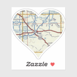 Pegatina Mapa de la cosecha de Texas