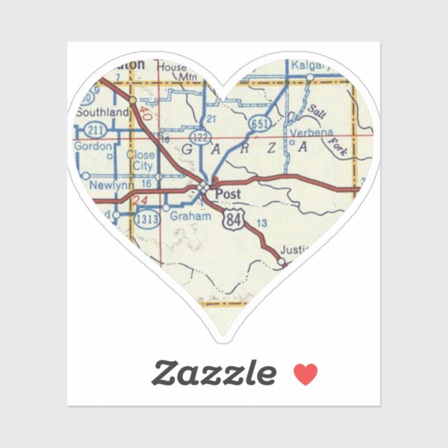 Pegatina Mapa de la cosecha de Texas (Hoja)