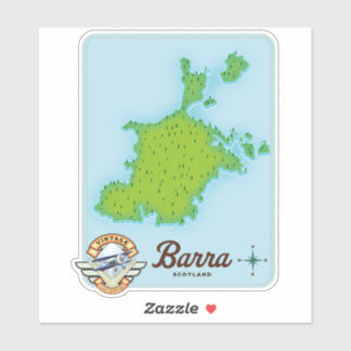 Pegatina Mapa de la esclusa de Barra