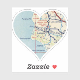 Pegatina Mapa de Lompoc