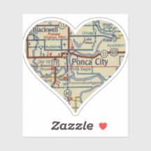 Mapa de Retro OK de la ciudad de Ponca