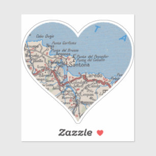 Pegatina Mapa de Santoña España