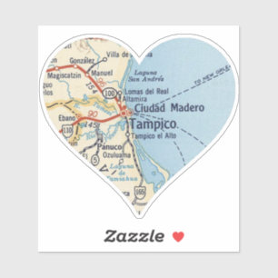 Pegatina Mapa de Tampico