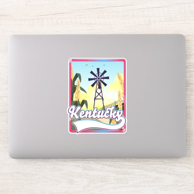 Pegatina Mapa de viajes de Bathurst Island Canada (Ordenador)