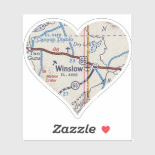 Pegatina Mapa de Winslow