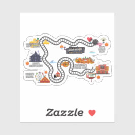 Pegatina Mapa del tablero de juego