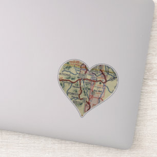 Pegatina Mapa SD de Custer