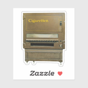 Pegatina Máquina Expendedora de Cigarrillos Vintage