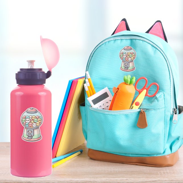 Pegatina Máquina Gumball, acuarela, divertida, colorida (Subido por el creador)