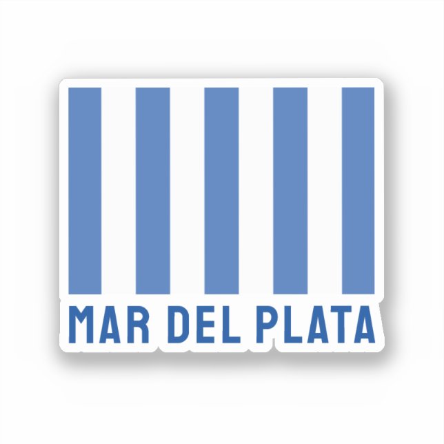 Pegatina Mar del Plata (Bandera), Argentina (Anverso)