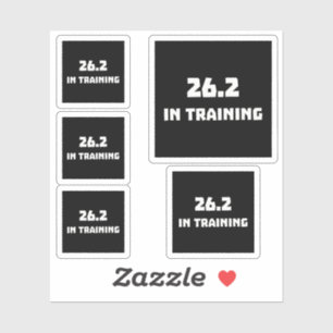 Pegatina Marathon Runner 26.2 En Curso De Capacitación