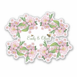 Pegatina Maravillosas acuarelas de manzanas y е