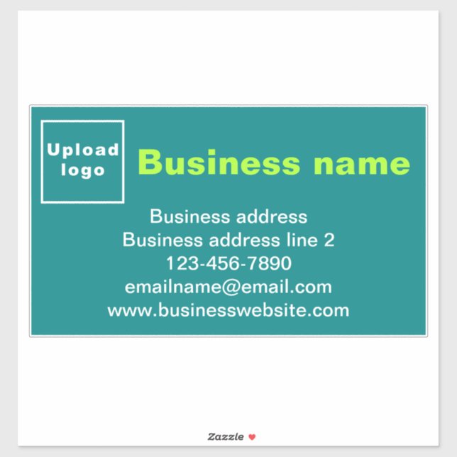 Pegatina Marca comercial sobre el Verde azulado verde del g (Hoja)