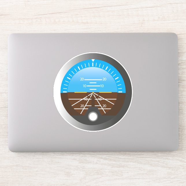 Pegatina Marcado de Cockpit Gyro del piloto del avión (Ordenador)