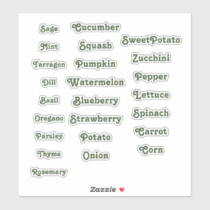 Pegatina Marcador de jardín