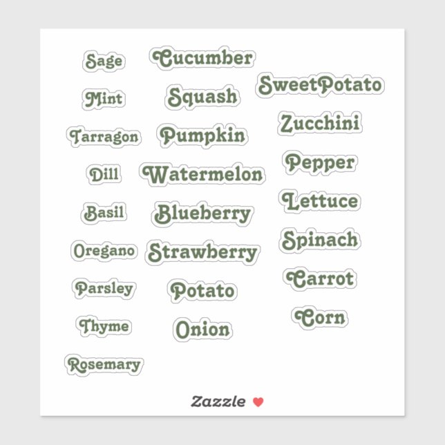 Pegatina Marcador de jardín (Hoja)