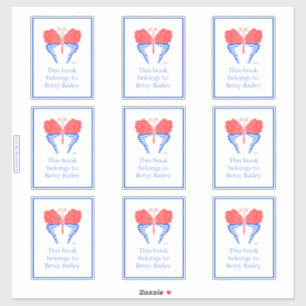 Pegatina Marcador de mariposa de Bandana