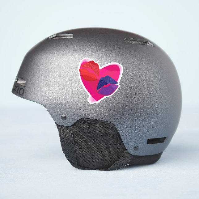 Pegatina Marcas de besos (Lado del casco)
