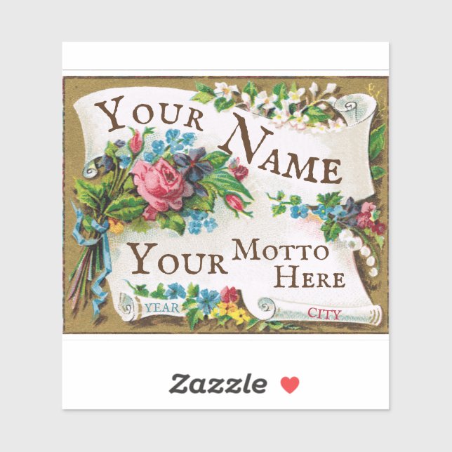 Pegatina Marco Belle Epoch French Perfume Blank (Hoja)