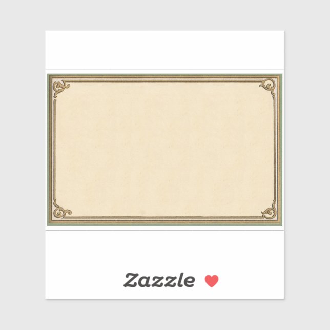 Pegatina Marco de principios del siglo XX (Hoja)