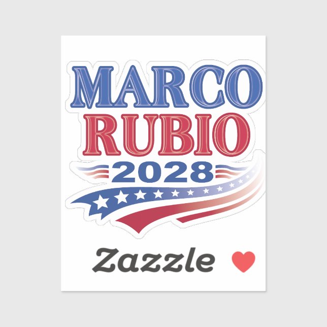Pegatina Marco Rubio 2028 (3er) (Hoja)