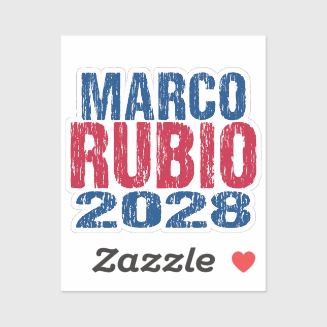 Pegatina Marco Rubio 2028 (dis) (Hoja)