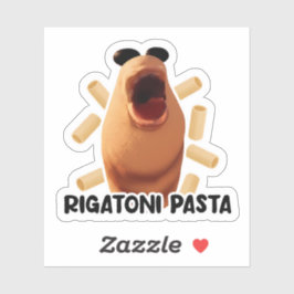 Pegatina Marcus el Gusano - Pasta Rigatoni