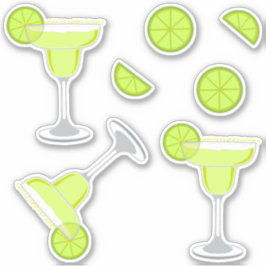 Pegatina Margarita Cocktails y Lime