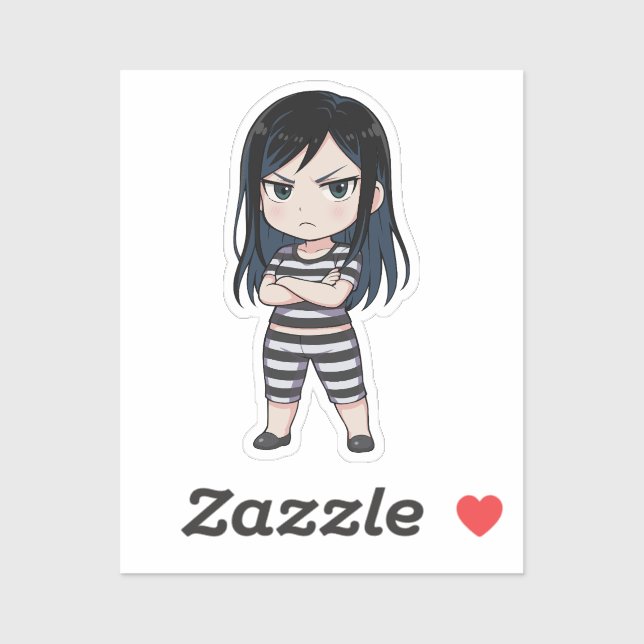 Pegatina Mari Kurihara Chibi Dom Look (Hoja)