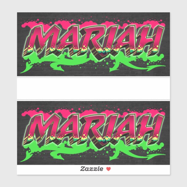 Pegatina Mariah Vorname Name Graffiti Aufkleber Sticker (Hoja)