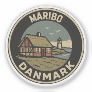 Pegatina Maribo, Dinamarca Danmark