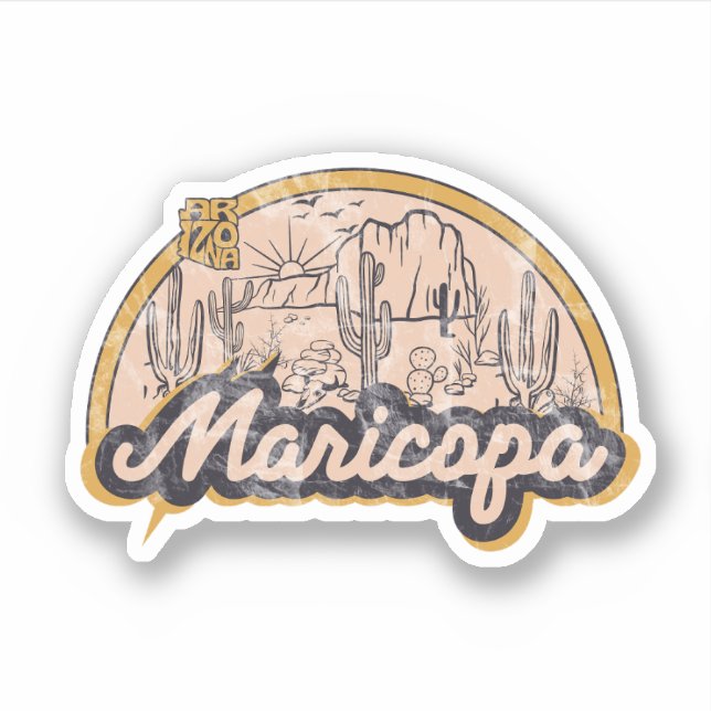 Pegatina Maricopa, Arizona  (Anverso)