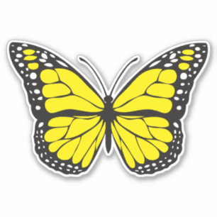 Pegatina Mariposa amarilla
