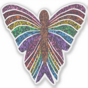 Pegatina Mariposa Arcoíris - Sticker