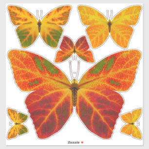 Pegatina Mariposa Aspen Leaf 2